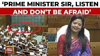 Mahua Moitra Requests PM Modi To Listen To Her As He Leaves Parliament When She Started Speaking