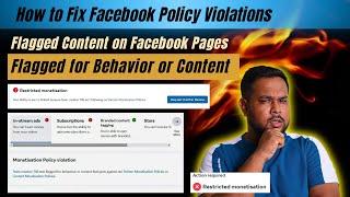 Flagged for Behaviour Facebook | Monetisation Policy violation Facebook | Restricted Monetisation