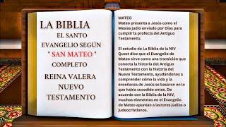 ORIGINAL: LA BIBLIA EL SANTO EVANGELIO SEGÚN " SAN MATEO " COMPLETO REINA VALERA NUEVO TESTAMENTO