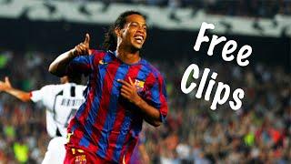 Ronaldinho - Skills and Dribbles, Free Clips