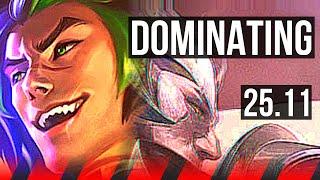 SETT vs DARIUS (TOP) | 11/1/9, 7 solo kills, Dominating | EUW Diamond | 25.11