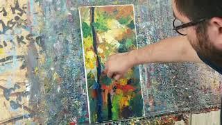 Oil Painting Demo with Palette Knife - Artist Jose Trujillo