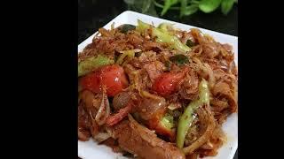 සොසේජස් තෙම්පරාදුව|stir fry sausages sri lankan style|m,r kitchen#shorts#