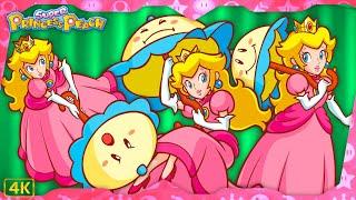 Super Princess Peach ⁴ᴷ Full Playthrough 100% (All Toads, Puzzle Pieces, & Minigames) Top Screen