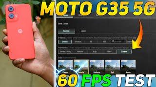 MOTO G35 5G BGMI 60 FPS TEST | UNISOC T760 PROCESSOR 