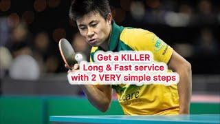 Instantly get a killer fast serve with these easy 2 steps