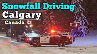 Snowfall Dangerous Driving in Calgary Alberta Canada #Calgary #Alberta #Canada #snow