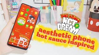 how to have an aesthetic android | NCT Dream's Hot Sauce inspired theme  Samsung A32