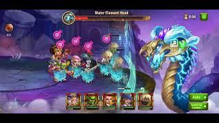 Hero Wars Mobile - Dreadful earth Hydra 3 attempts and 1 attempt on Ancient earth and water (almost)