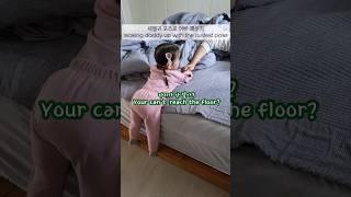 (SUB) How the baby with such short legs wakes up her daddy  #shorts