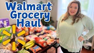 WEEKLY WALMART GROCERY HAUL with prices and meal plan