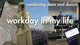 9-5 work day vlog | balancing deen and dunya & reflecting on "who I want to be when I grow up" ️🪴