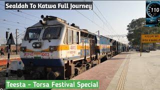 Onboard Journey Sealdah New Alipurduar Teesta - Torsa Festival Special Full Journey Compilation !!!