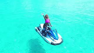 Swimming and Jet skiing to the shipwreck in Turks and Caicos.