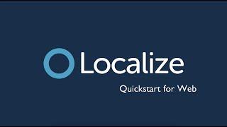 Quickstart for Web | Localize