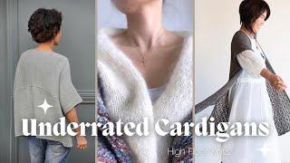 Underrated Cardigan Knitting Patterns // High Fiber Knits Knitting Podcast