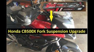 Honda CB500X Front Fork Suspension Upgrade