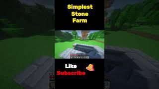 Minecraft simplest stone farm ever | Far Flicker