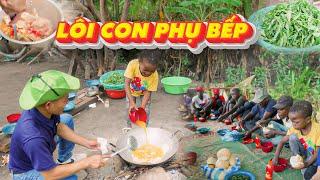 Lôi Con Đảm Đang "Phụ Bếp" Làm Món "Gà Sốt Bánh Mì" || Team Huyền Thoại.