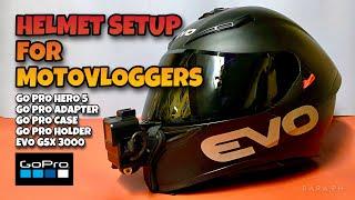 EVO GSX 3000 HELMET - MOTOVLOGGING SETUP | GO PRO HERO 5 | RARA PH