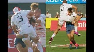 Riva & Parez demonstrating massive but safe hits on Norton & Burgess. [England vs France '17]