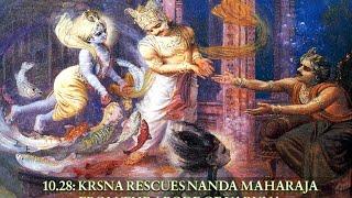 Nanda stolen by Varuna - Demons in Vrindavan Lila (Eng)_Radheshyam Das