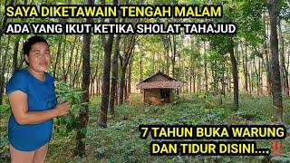 BUKA WARUNG DI TENGAH HUTAN ANGKER IBU PEMBERANI JUALAN HINGGA LARUT MALAM