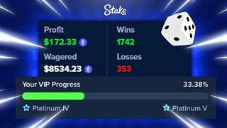 Most INSANE Dice WAGERING STRATEGY ON STAKE! VIP LEVELS +