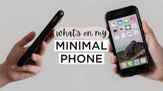 WHAT’S ON MY IPHONE?| Minimalist Edition