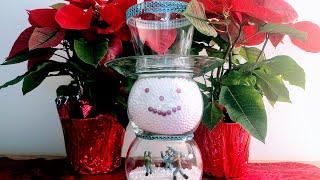 Crafty Wednesdays -- Snowman Candle Holder