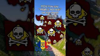 POV:You say "Allah is not real" on the street #shorts #subscribe #geography #mapping #map #allah