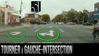 Comment tourner à gauche à une intersection