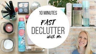 10 Minute Fast Declutter - Helpful Method | Toiletries & Bathroom cupboards