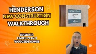  New Henderson Homes for Sale, Tour Woodside Homes Linden Plan 3 Floor Plan at Serenata