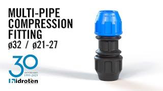 Multi-Pipe Fitting Ø32 / Ø21 - Ø27