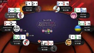 $109 SUNDAY MILLION 25-08-2024 SaoJorge2222 | soydelmillo | JeF Dosso - Final Table Poker Replays