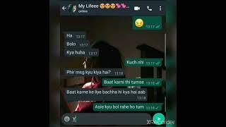 whatsapp chat status  sad whatsapp status chat after breakup part .3 