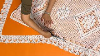 [DIY] Cut a hand-knitted tablecloth and did an amazing job/ Let's take a look at the fantastic idea!