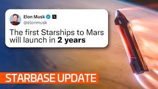 Starship To MARS in 2 YEARS? | Starbase Update