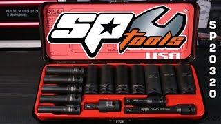 SP TOOLS USA - 1/2" DR Deep Impact Socket Set - 6PT Metric - 15PC - SP20320