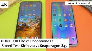 HONOR 10 Lite vs Pocophone F1  | Speed Test |  Kirin 710 vs Snapdragon 845