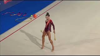 Anastasia Vlasenko clubs Championship of Russia 2025 (All-Around Final 10th 106.00)