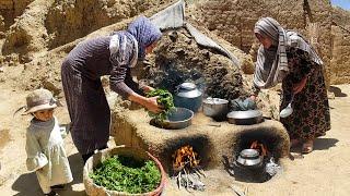 Village Food Secrets - Cooking Vegetable Pilaf in Afghanistan Village