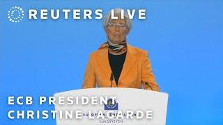 LIVE: ECB President Christine Lagarde speaks following monthly monetary policy meeting