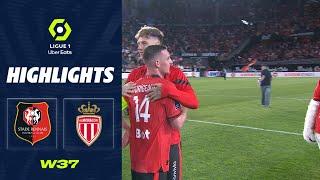 STADE RENNAIS FC - AS MONACO (2 - 0) - Highlights - (SRFC - ASM) / 2022-2023