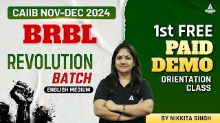 CAIIB BRBL English Medium | CAIIB BRBL Paid Demo Class #1 | CAIIB Online Classes | CAIIB Nov 2024