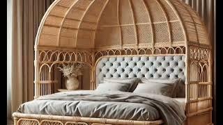 "Stylish Cane Furniture Bed | Elegant and Comfortable Design for Your Home" | videos