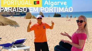 Olha Que Paraíso essa Praia no Algarve - Portimão  Portugal  | Verão na Europa?