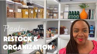 PANTRY RESTOCK and ORGANIZATION | CLEAN WITH ME | SHOPPING TRIP | PANTRY ORGANIZATION IDEAS 2024