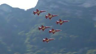 Patrouille Suisse flying Display Mollis Zigermeet 2019 AirShow